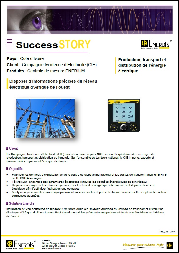 Success Story CIE centrales Enerium